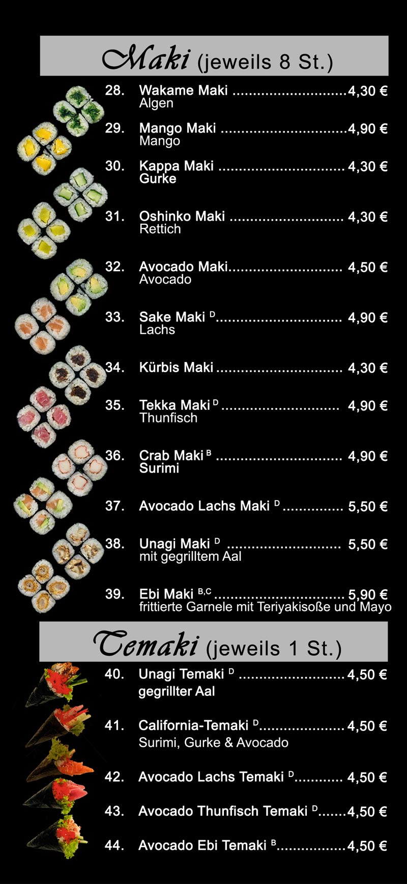 a la carte Miyabi