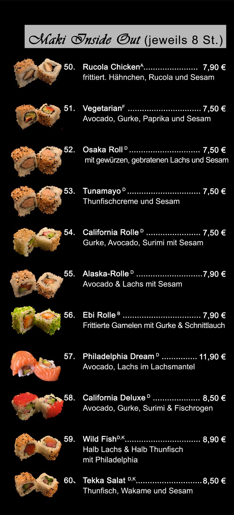 a la carte Miyabi