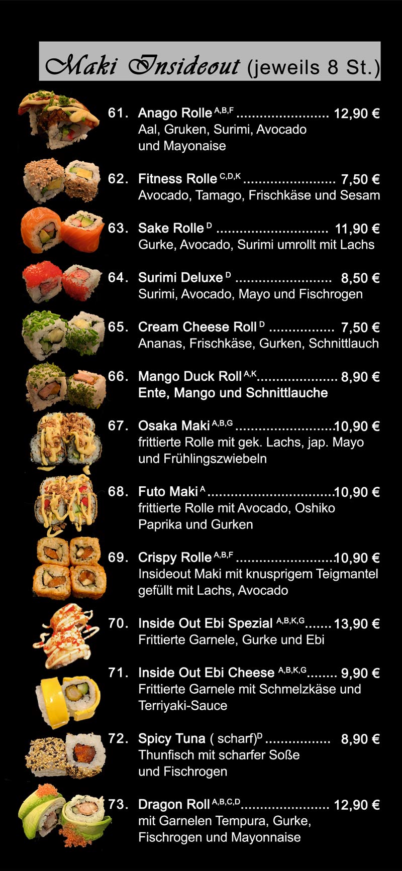 a la carte Miyabi