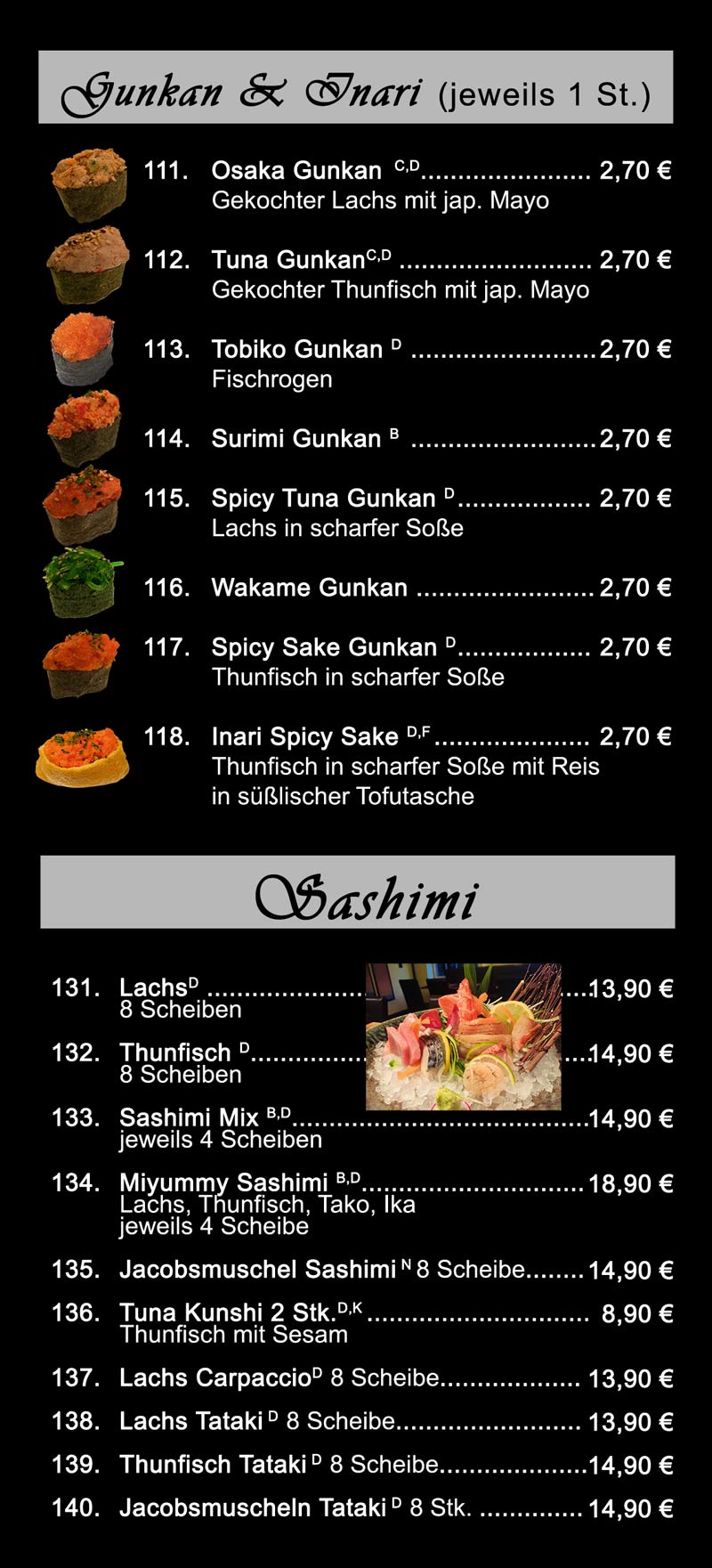 a la carte Miyabi